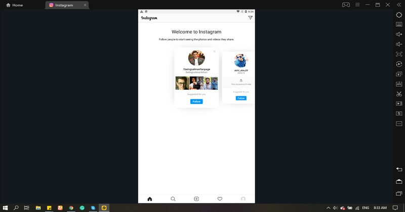 Utiliser Instagram sur PC