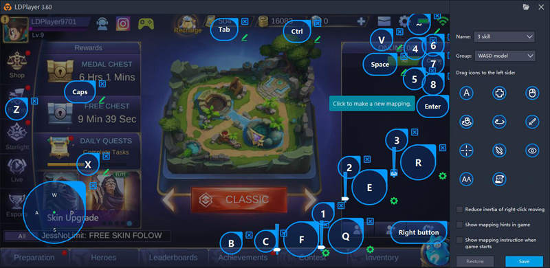 Keyboard Mapping Guide for Mobile Legends: Bang Bang-Game Guides-LDPlayer