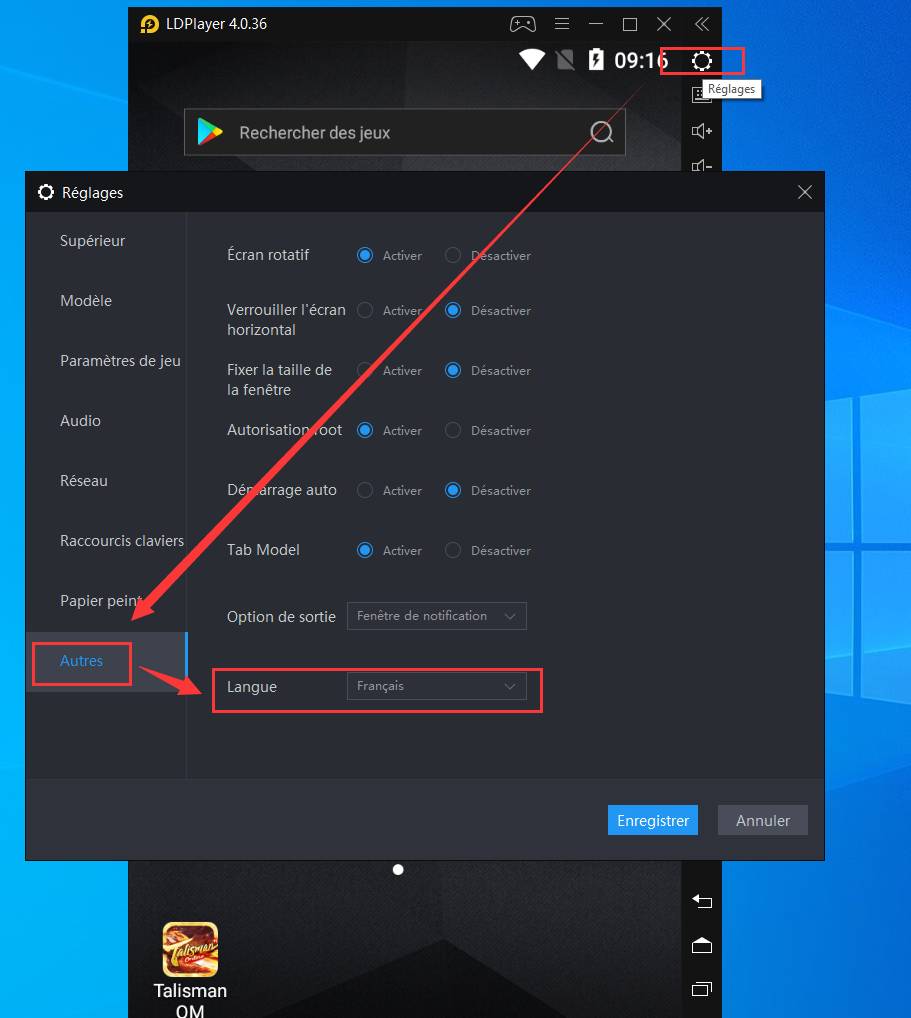 Changer de langue LDPlayer