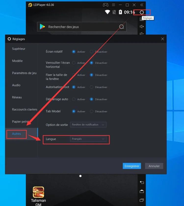 Changer de langue LDPlayer