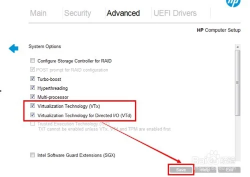 Как включить VT на компьютере или ноутбуке HP?